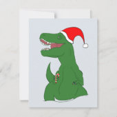Dinosaur Christmas Holiday Card Feestdagenkaart (Voorkant)