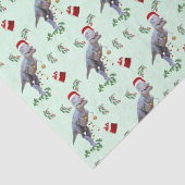 Dinosaur Christmas Tissue Paper Tissuepapier (Detail)