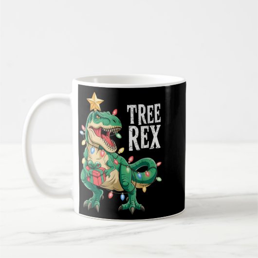 Dinosaur Christmas Tree Rex Pajamas Men Boys Xmas  Koffiemok (Links)