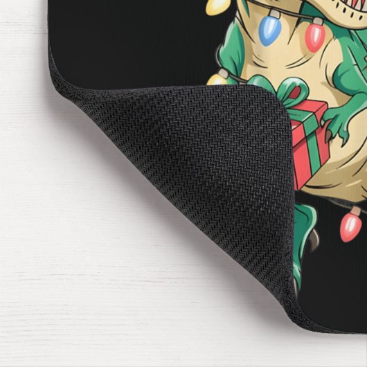 Dinosaur Christmas Tree Rex Pajamas Men Boys Xmas  Muismat (Hoek)