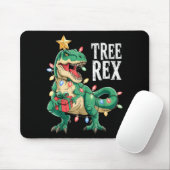 Dinosaur Christmas Tree Rex Pajamas Men Boys Xmas  Muismat (Met muis)