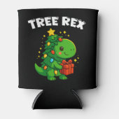 Dinosaur Christmas Tree T-Rex Cute Dino Xmas Party Blikjeskoeler (Voorkant)