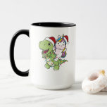 Dinosaur Christmas Unicorn Winter T-Rex Dino Mok<br><div class="desc">De T-Rex met eenhoorn Kerstmis met sprookjes. Funny unicorn rijdt op dinosaurus voor de feestdagen. Ook grappig voor Kerstmis in juli. Dinos zijn schattige dieren en perfect voor Kerstmis.</div>