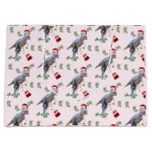 Dinosaur Christmas Wrapping Paper Roll Groot Cadeauzakje (Voorkant)