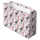 Dinosaur Christmas Wrapping Paper Roll Groot Cadeauzakje (Achterkant Gekanteld)