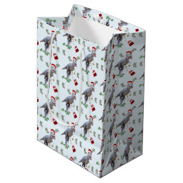 Dinosaur Christmas Wrapping Paper Roll Medium Cadeauzakje