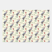 Dinosaur Christmas Wrapping Paper Sheets (Voorkant 3)