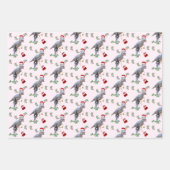 Dinosaur Christmas Wrapping Paper Sheets (Voorkant)