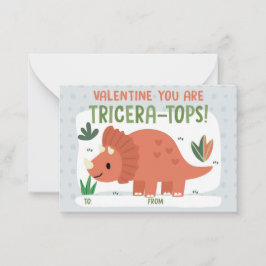Dinosaur Classroom Valentine's Day Card Notitiekaartje