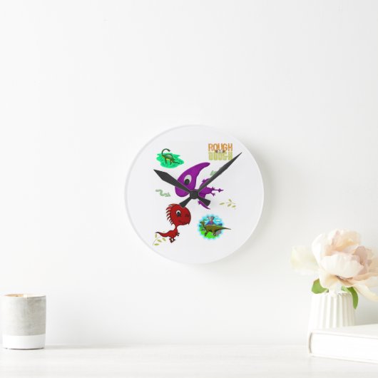 Dinosaur Clock Ronde Klok (Huis)