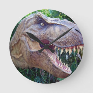 Dinosaur Clock Ronde Klok