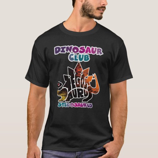 DINOSAUR CLUB STEGOSAURUS T-SHIRT (Voorkant)