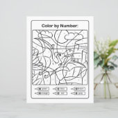 Dinosaur Coloring Page by number - Pterodactyl (Staand voorkant)