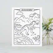 Dinosaur Coloring Page - Juravenator (Staand voorkant)