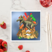 Dinosaur Comic Art vulkaan zap prehistorisch dier Servet (Insitu)