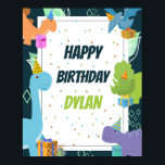 Dinosaur Confetti Thlek Kids Birthday Welkom Poster<br><div class="desc">Pas deze geweldige Dinosaur-Confetti met uw gegevens gemakkelijk en snel aan uw persoonlijke welkomstbanner van de Kinder Partij voor de Vrijdag. Alle teksten zijn bewerkbaar. Voor een geavanceerdere aanpassing van dit ontwerp,  selecteer hierboven eenvoudig de knoop "van het Aanpassen"! Overeenkomende objecten beschikbaar in collectie!</div>