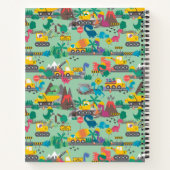 Dinosaur Construction Kinder-Personalized Notitieboek (Achterkant)
