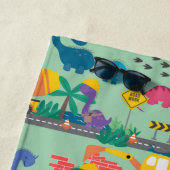 Dinosaur Construction Kinder-Personalized Strandlaken (In situ)