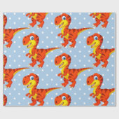 Dinosaur Cool T Rex Boy Cadeaupapier (Vlak)