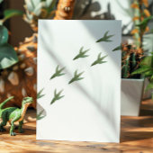 Dinosaur Cowboy 4e verjaardag uitnodiging