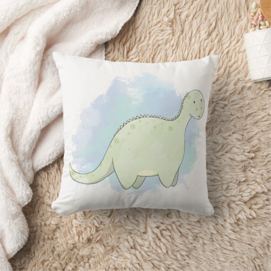 Dinosaur Cushion - Dipladocus (kleuter, kind) Kussen (Deken)