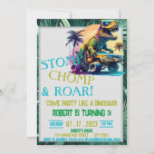 Dinosaur Custom Kids Birthday Kaart (Voorkant)