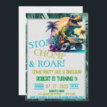 Dinosaur Custom Kids Birthday Kaart<br><div class="desc">De verjaardagskaart van Cute kind. Volledig aanpasbaar!</div>