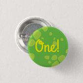 Dinosaur Cute 1st Birthday Button Pin (Voorkant /achterkant)