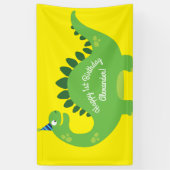 Dinosaur Cute 1st Birthday Party Banner Decor (Verticaal)