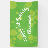 Dinosaur Cute 1st Birthday Party Banner Decor (Verticaal)
