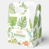 Dinosaur Cute Boy Birthday Party Bedankdoosjes (Geopend)