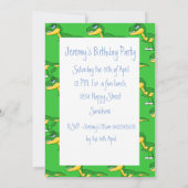 Dinosaur Cute Boys Age Birthday Kaart (Achterkant)