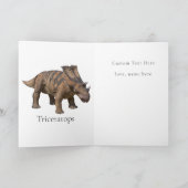 Dinosaur Cute Children BIRTHDAY PARTY Kaart (Binnen)