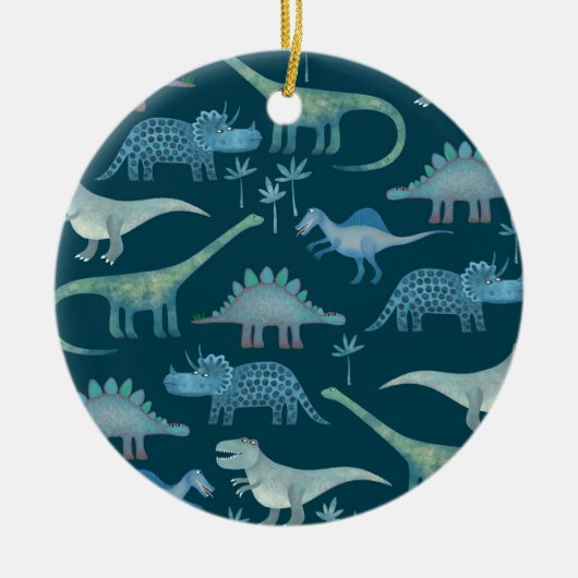 Dinosaur Cute Keramisch Ornament (Voorkant)