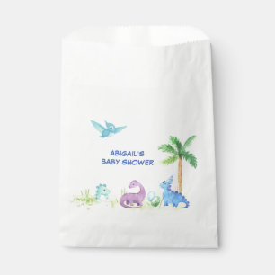 Dinosaur Cute Waterverf Baby shower  Bedankzakje