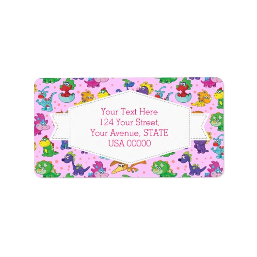 Dinosaur Cuteness Kawaii Extravaganza Etiket (Voorkant)