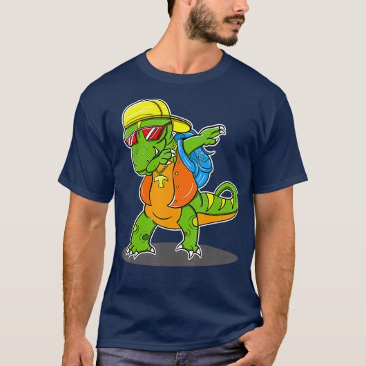 Dinosaur Dabbing T Rex Dabbing School Bag pet T-shirt (Voorkant)