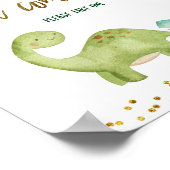 Dinosaur Dank u voor uw komst Poster (Hoek)