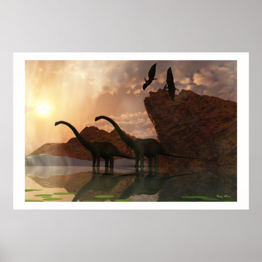 DINOSAUR DAWN PRINT (Voorkant)