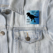Dinosaur Day May 15th Cool Holiday Button (In situ)