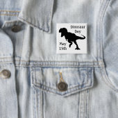 Dinosaur Day May 15th Cool Holiday Button (In situ)