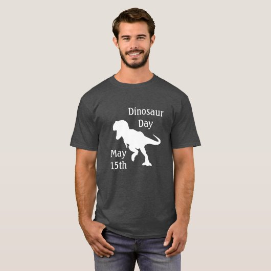 Dinosaur Day May 15th Cool Holiday Shirt (Voorkant volledig)