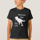 Dinosaur Day May 15th Cool Kind's Holiday Shirt (Voorkant)