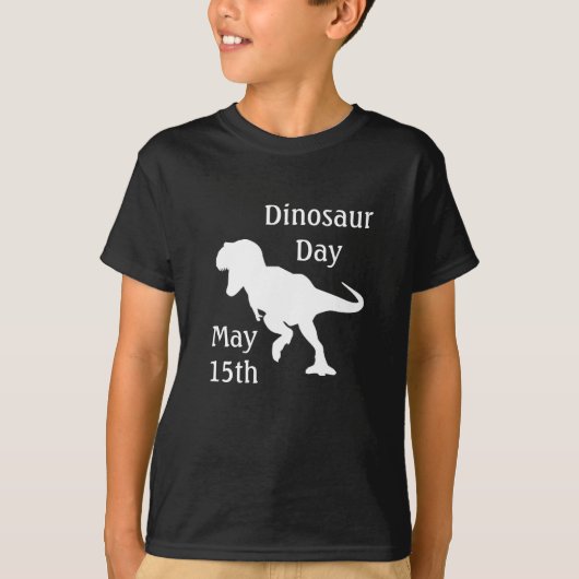 Dinosaur Day May 15th Cool Kind's Holiday Shirt (Voorkant)
