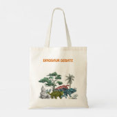 Dinosaur Debate Tote Bag (Achterkant)