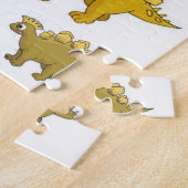 Dinosaur Decoratief Jigzaag Puzzle Legpuzzel (Zijkant)