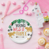 Dinosaur Derde verjaardag Borden Papieren Bordje (Feest)