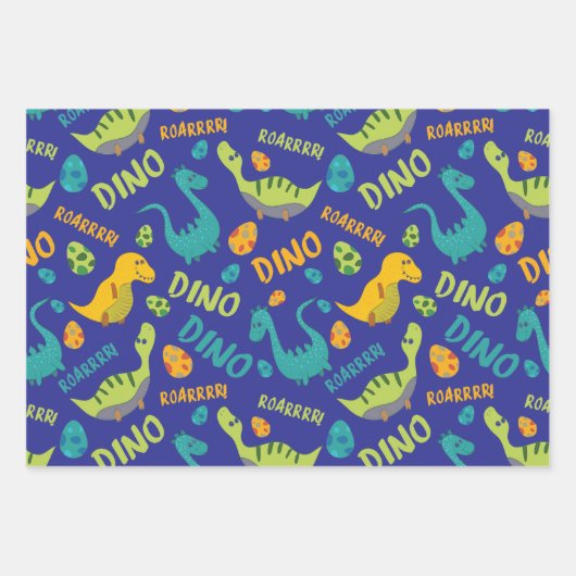 Dinosaur Design Wrapping Paper (Voorkant)