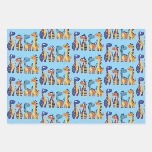 Dinosaur Design Wrapping Paper (Voorkant 2)