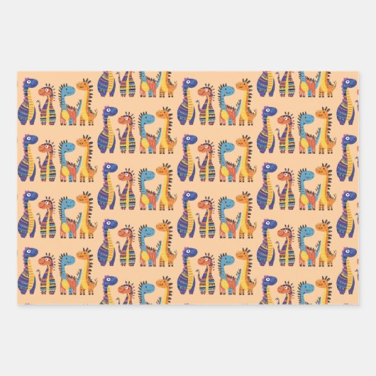 Dinosaur Design Wrapping Paper (Voorkant)